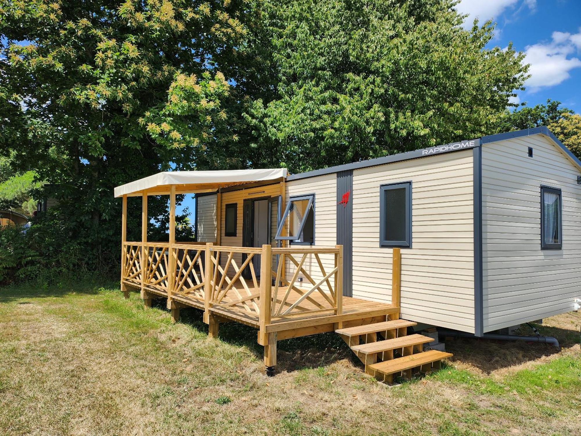 Camping Le Balcon De La Baie Saint-Marcan Exteriör bild